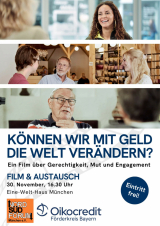 Filmplakat Können wir mit Geld die Welt verändern ?